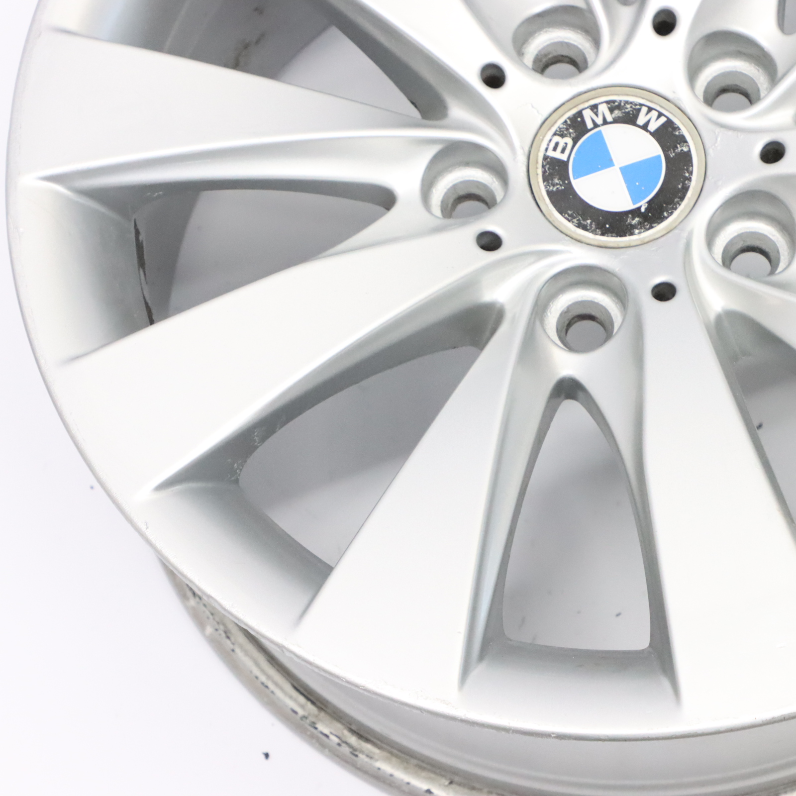 BMW F30 F31 F32 Silver Alloy Wheel Rim 17" V Spoke 413 7,5J ET:37 6796240