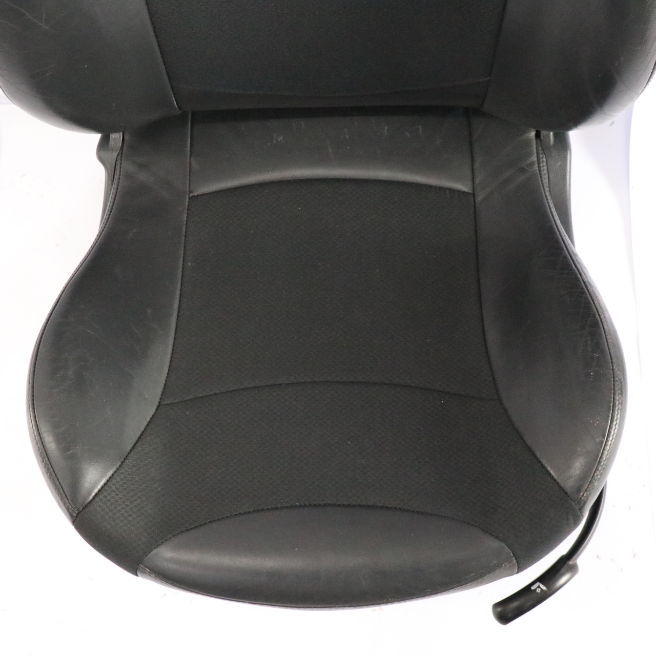 Front Seat Mini Cooper R52 Cabrio Left N/S Cloth / Leather Panther Black