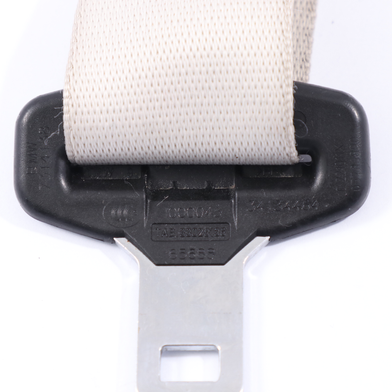 Seat Belt BMW F12 F13 Upper Belt Front Right O/S Elfenbein Weiss 7314138