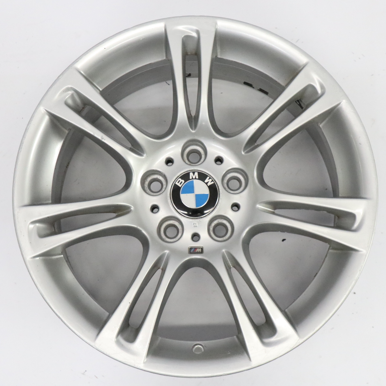 BMW F10 F11 F12 Silver Wheel Alloy Rim M Double Spoke 350 8J 18" ET:30 7842650