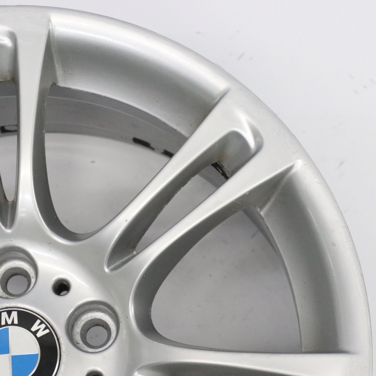 BMW F10 F11 F12 Silver Wheel Alloy Rim M Double Spoke 350 8J 18" ET:30 7842650