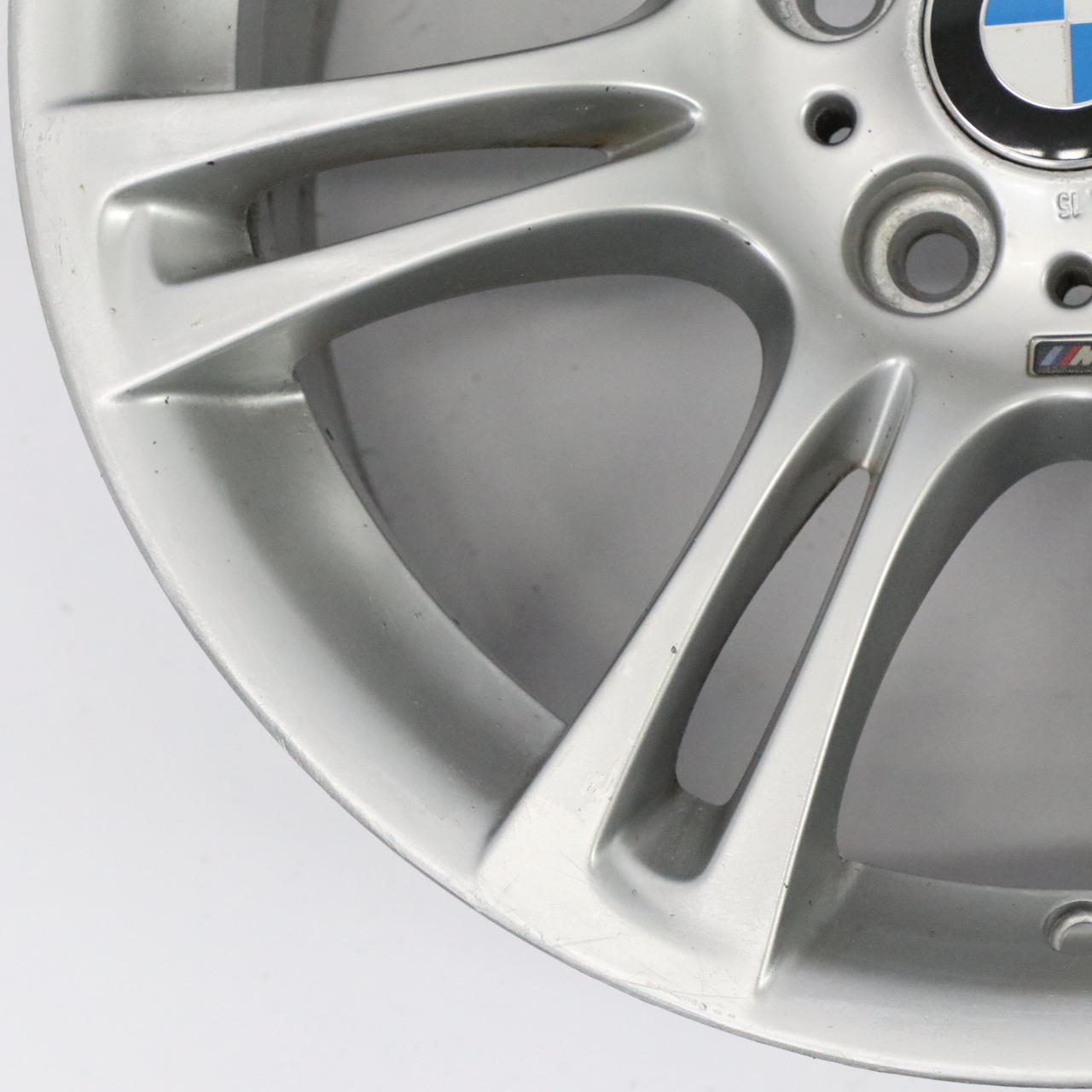 BMW F10 F11 F12 Silver Wheel Alloy Rim M Double Spoke 350 8J 18" ET:30 7842650