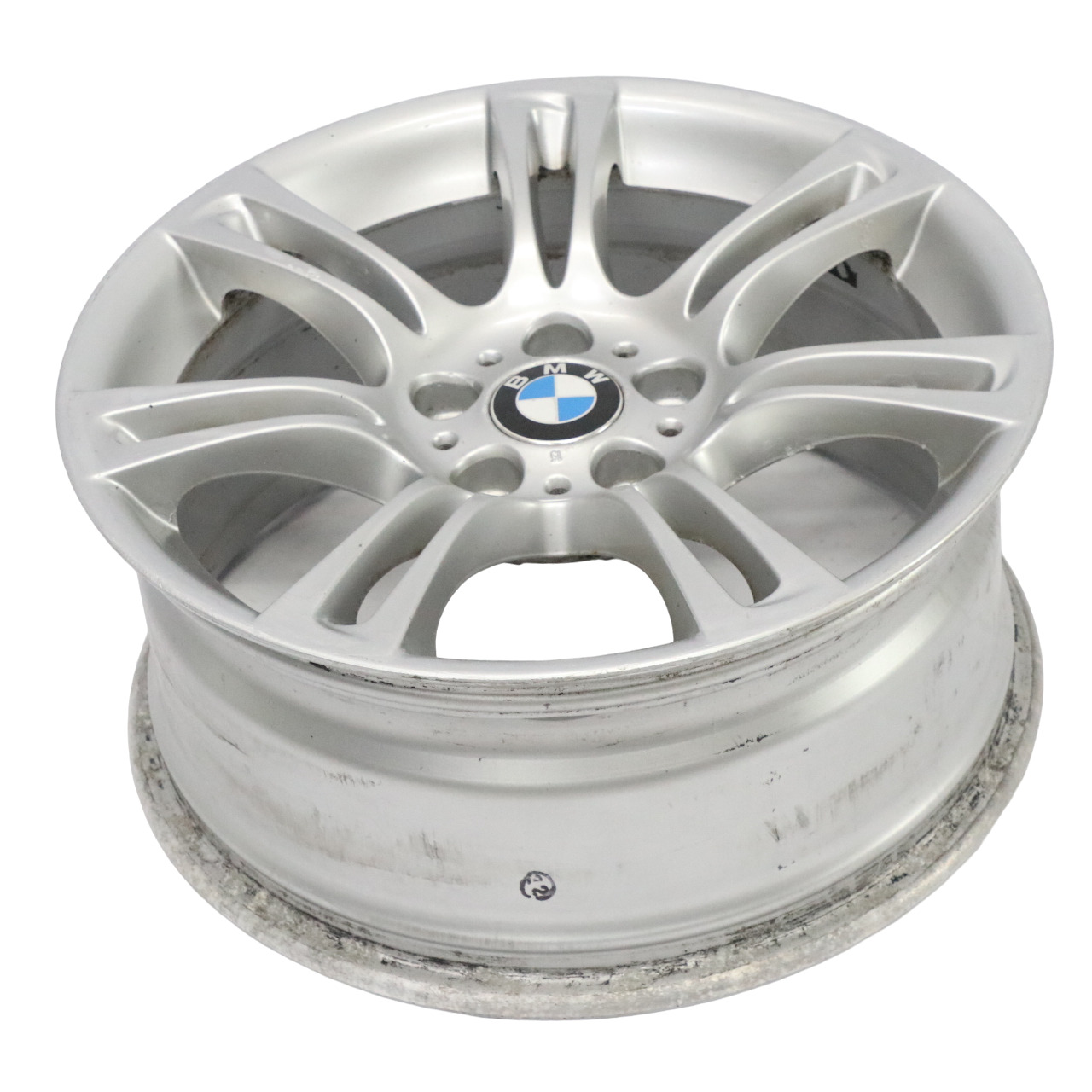 BMW F10 F11 F12 Silver Wheel Alloy Rim M Double Spoke 350 8J 18" ET:30 7842650