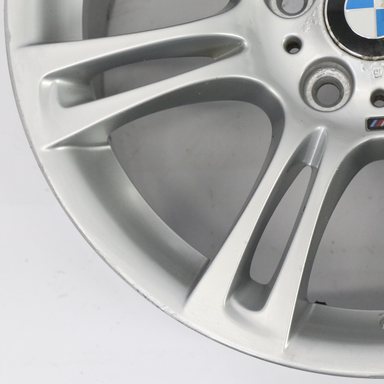 BMW F10 F11 F12 Silver Wheel Alloy Rim M Double Spoke 350 9J 18" ET:44 7842651