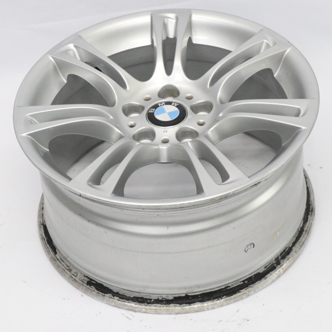 BMW F10 F11 F12 Silver Wheel Alloy Rim M Double Spoke 350 9J 18" ET:44 7842651