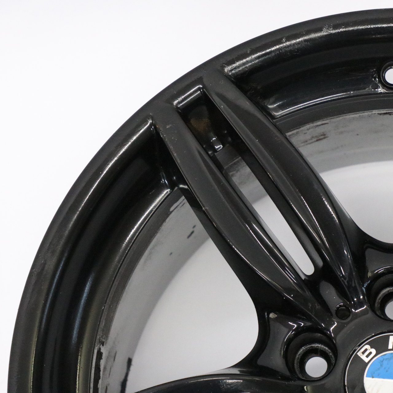 BMW F10 F12 Black Rear Wheel Alloy Rim M Double Spoke 351 9J 19" ET:44 7842653