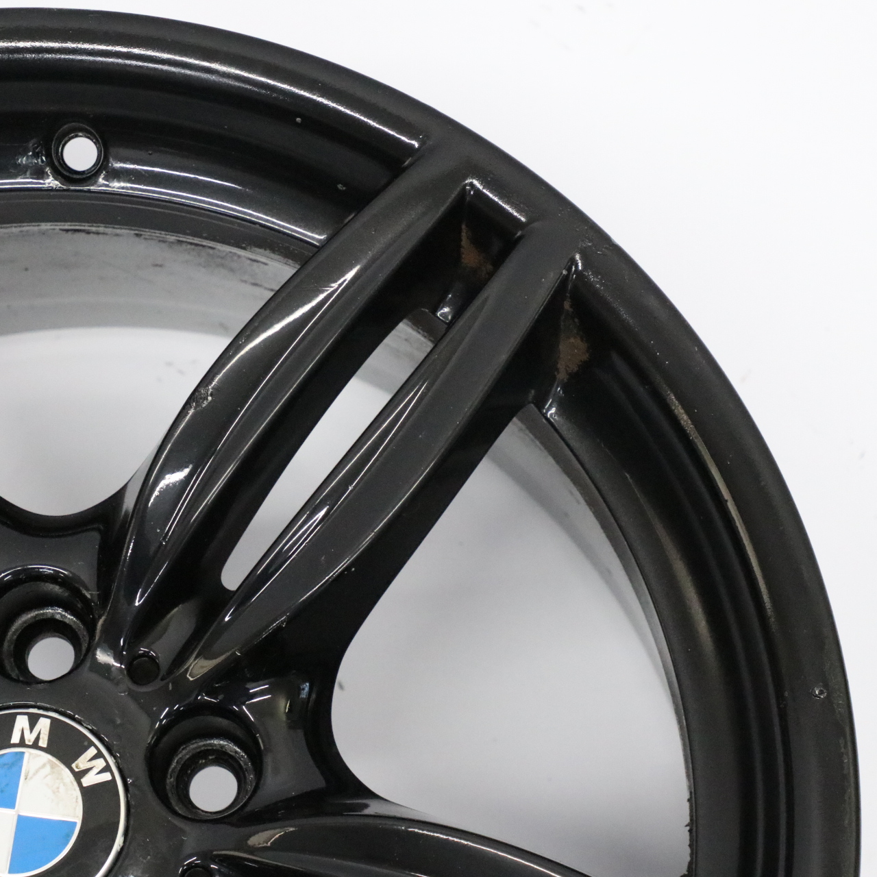 BMW F10 F12 Black Rear Wheel Alloy Rim M Double Spoke 351 9J 19" ET:44 7842653