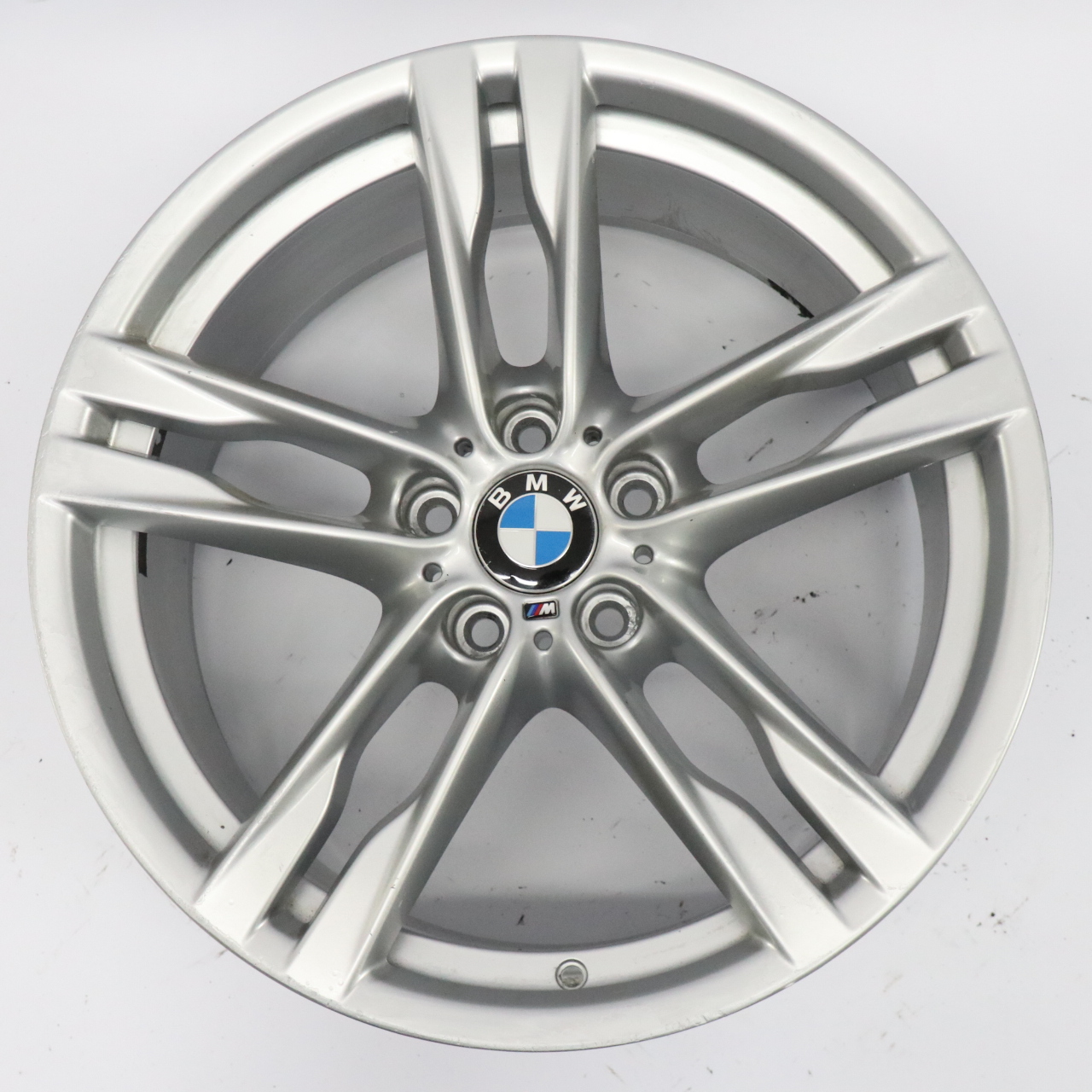 BMW F06 F12 Silver Rear Wheel Alloy Rim 20" ET:44 9J M Double Spoke 373 7843716