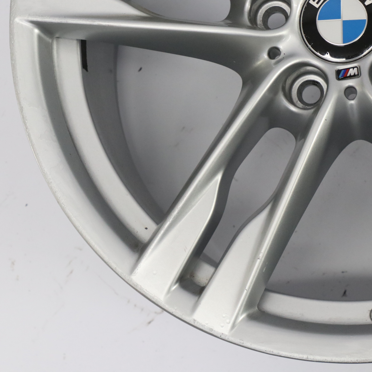 BMW F06 F12 Silver Rear Wheel Alloy Rim 20" ET:44 9J M Double Spoke 373 7843716