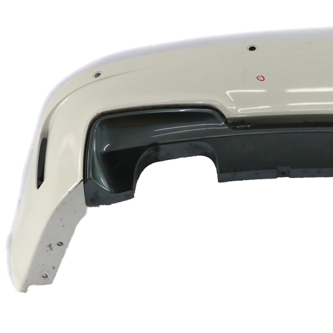 BMW E82 Rear Bumper M Sport Look Coupe Trim Panel Alpinweiss White - 300 TAIWAN