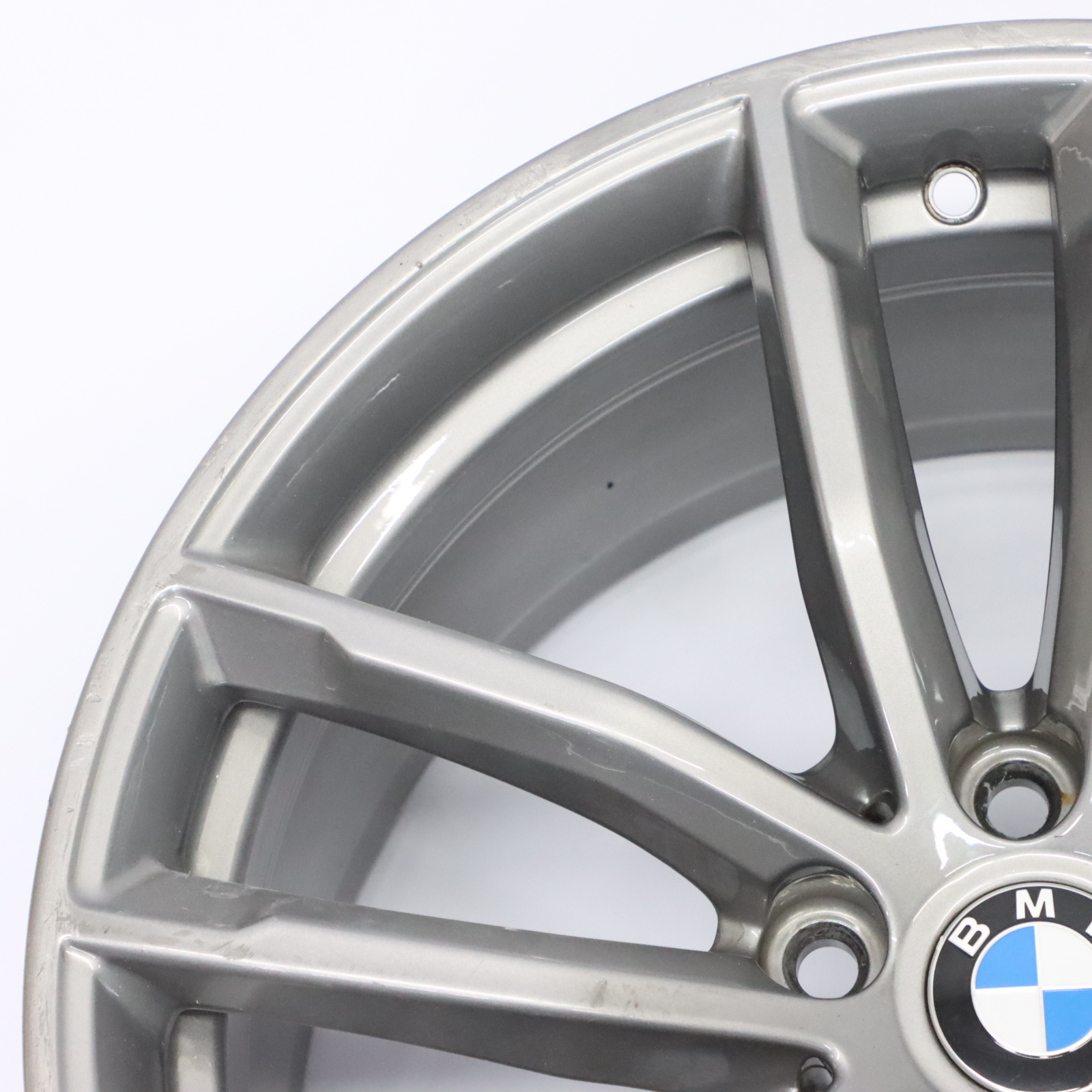 BMW G30 Rear Ferric Grey Alloy Wheel Rim 18" 9J ET:44 Double Spoke 662M 8093406