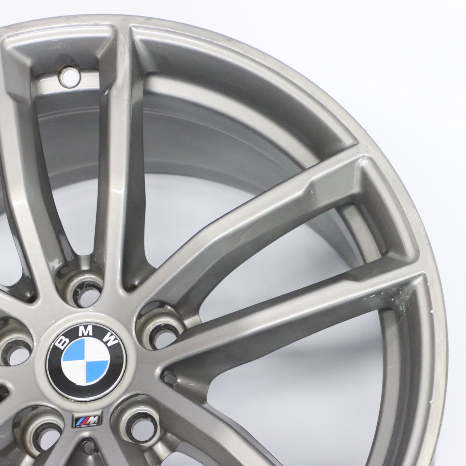 BMW G30 Rear Ferric Grey Alloy Wheel Rim 18" 9J ET:44 Double Spoke 662M 8093406