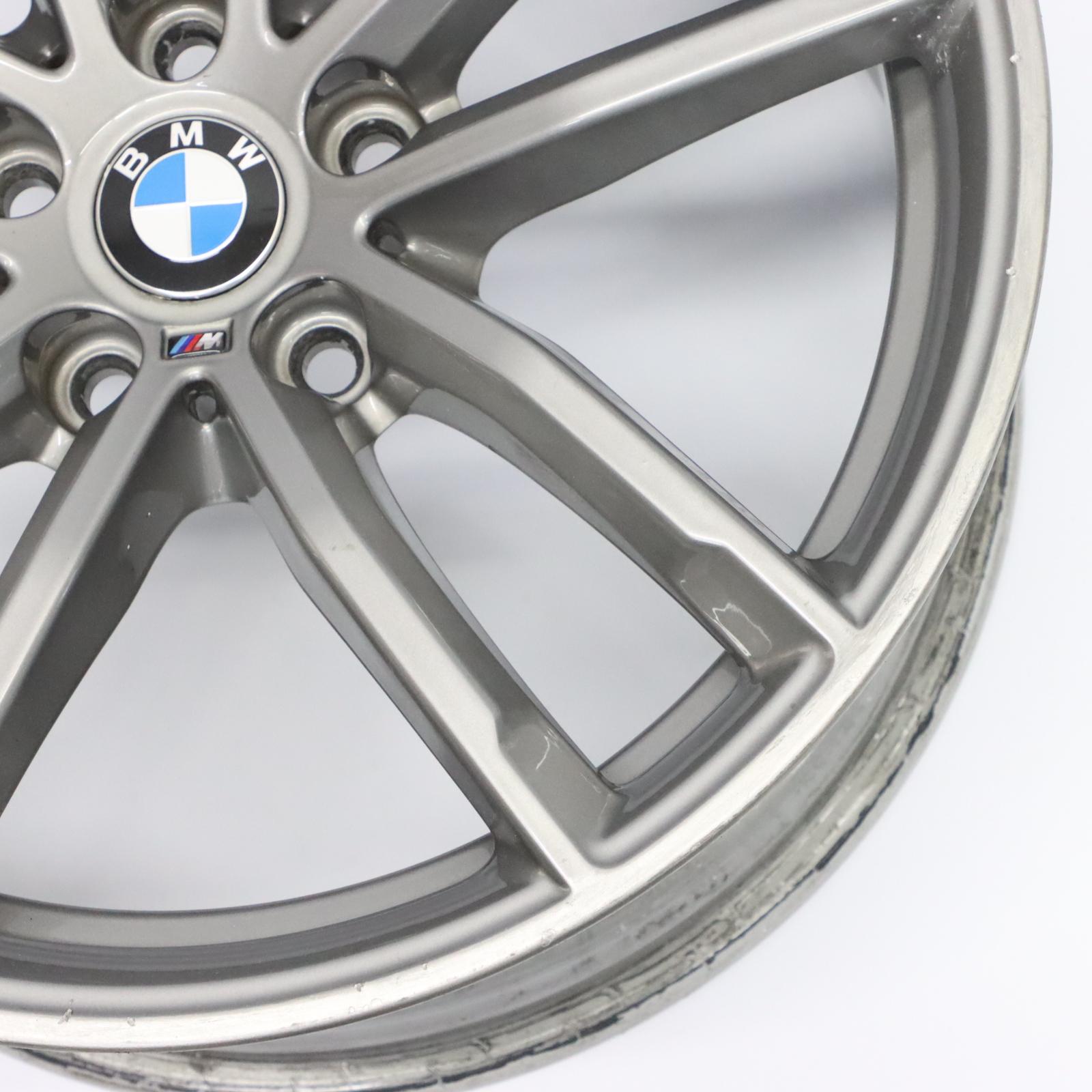 BMW G30 Rear Ferric Grey Alloy Wheel Rim 18" 9J ET:44 Double Spoke 662M 8093406