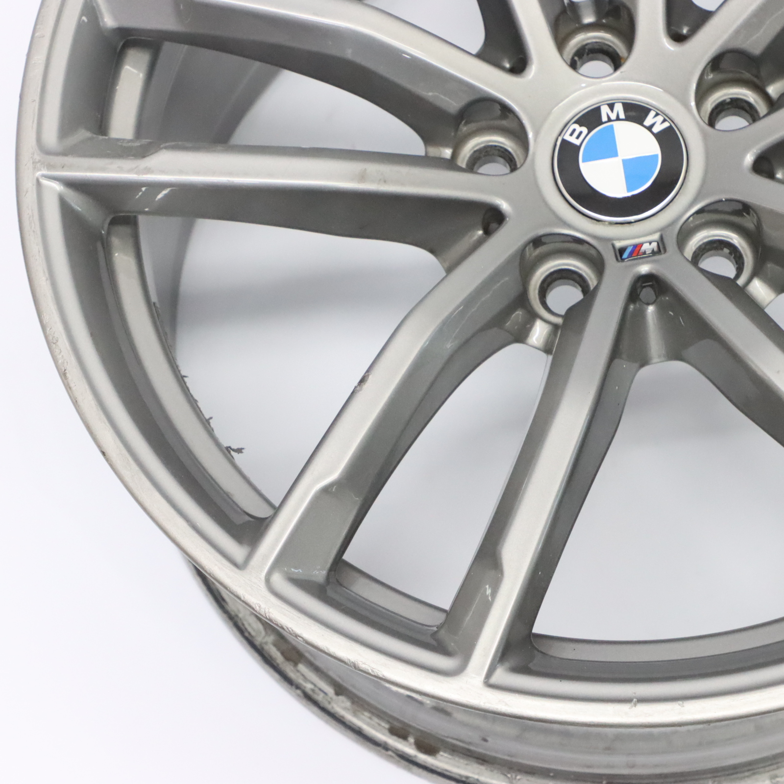 BMW G30 Rear Ferric Grey Alloy Wheel Rim 18" 9J ET:44 Double Spoke 662M 8093406