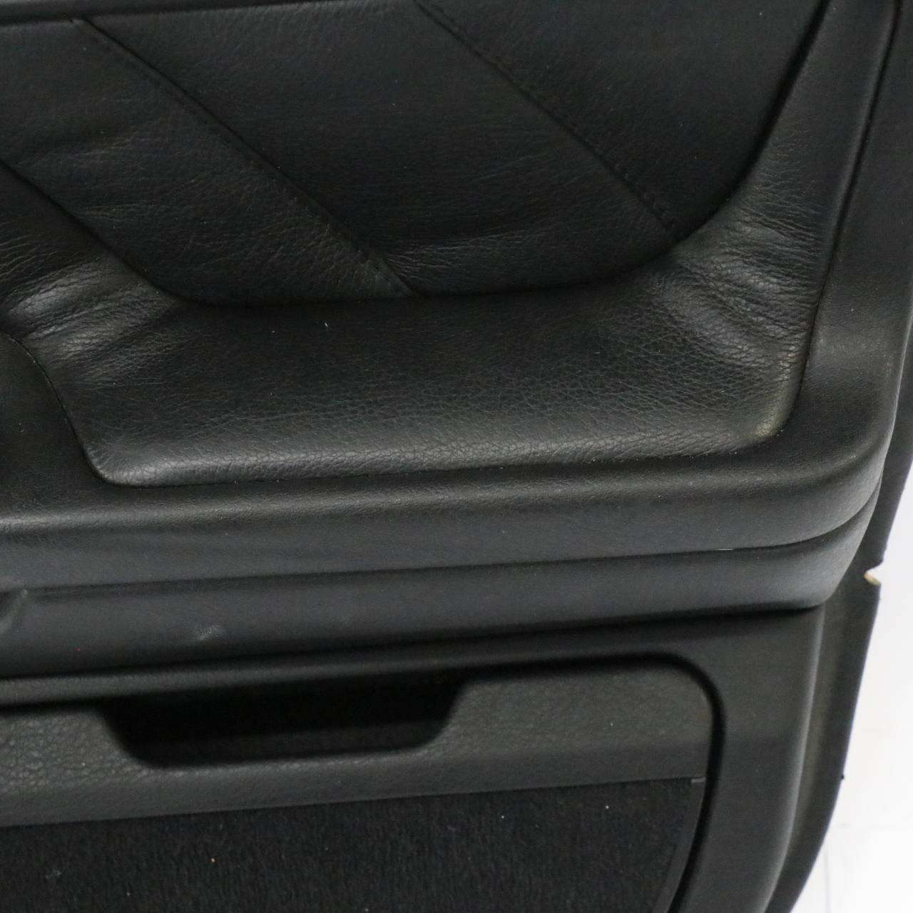 BMW E38 Door Card Front Right O/S Lining Panel Trim Cover Leather Black