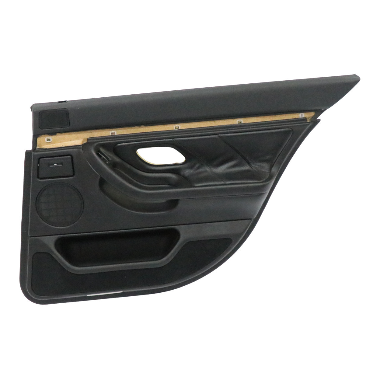 BMW E38 Door Card Rear Right O/S Lining Panel Trim Cover Leather Black