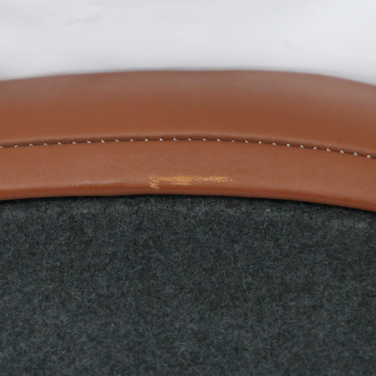 Backrest Mini Cooper R52 Cabrio Rear Seat Left Leather Malt Brown 9128625