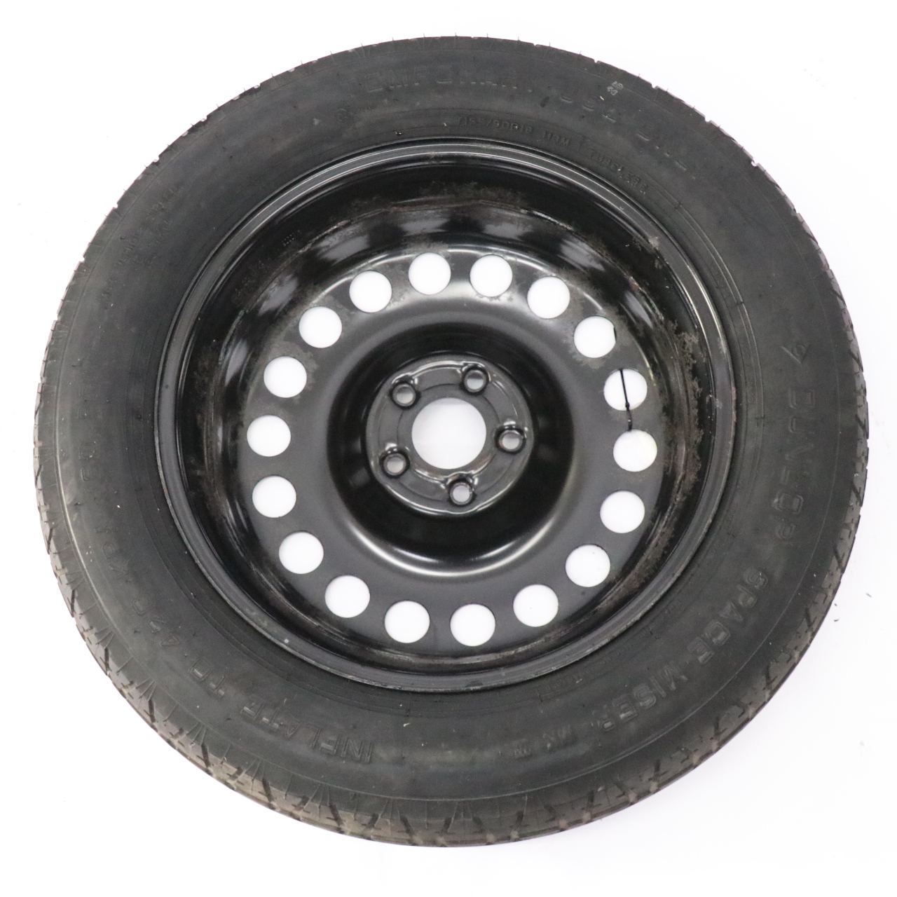 Mercedes W164 W166 Spare Wheel Steel 18" 4J Tyre Dunlop R18 155/90 A1644000002