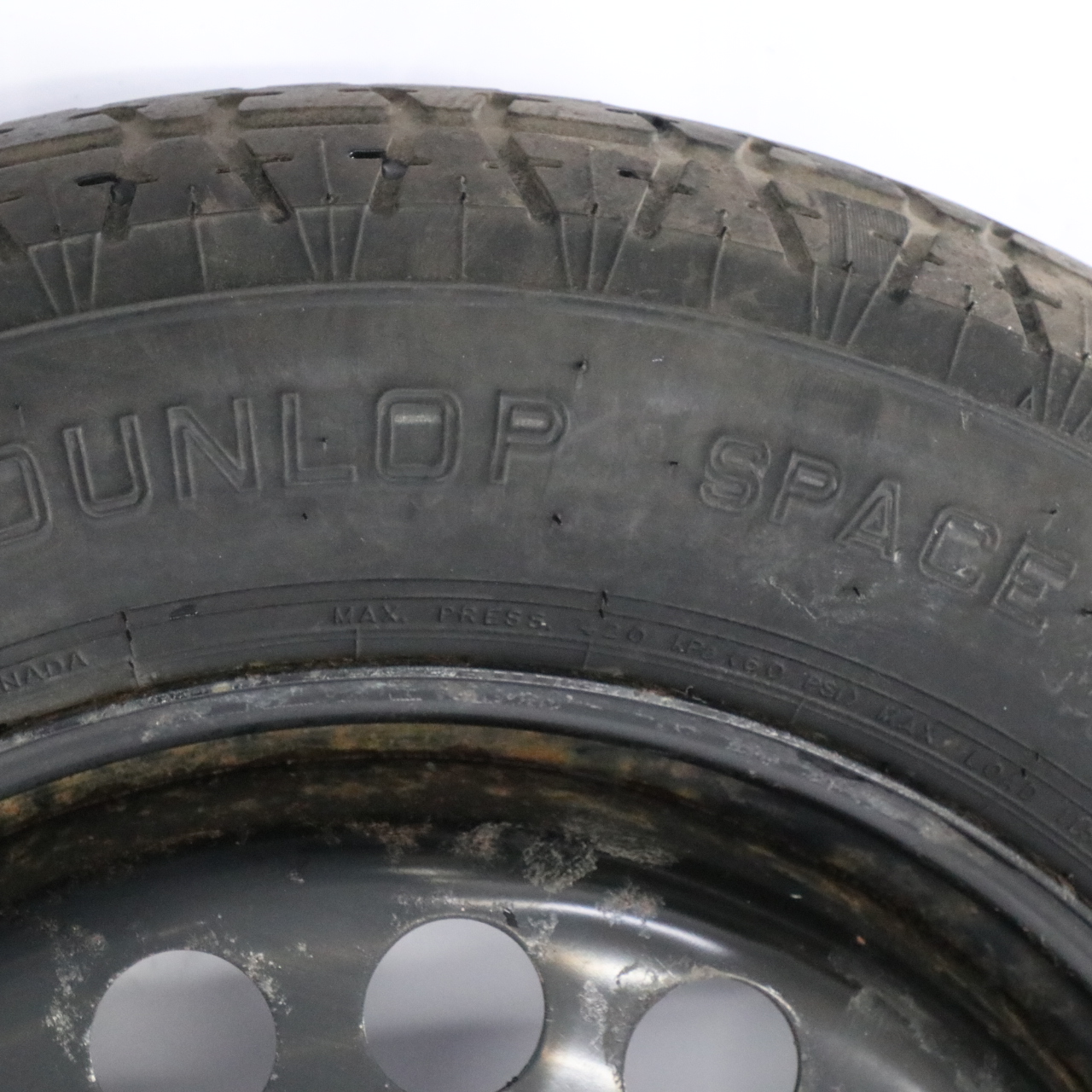 Mercedes W164 W166 Spare Wheel Steel 18" 4J Tyre Dunlop R18 155/90 A1644000002