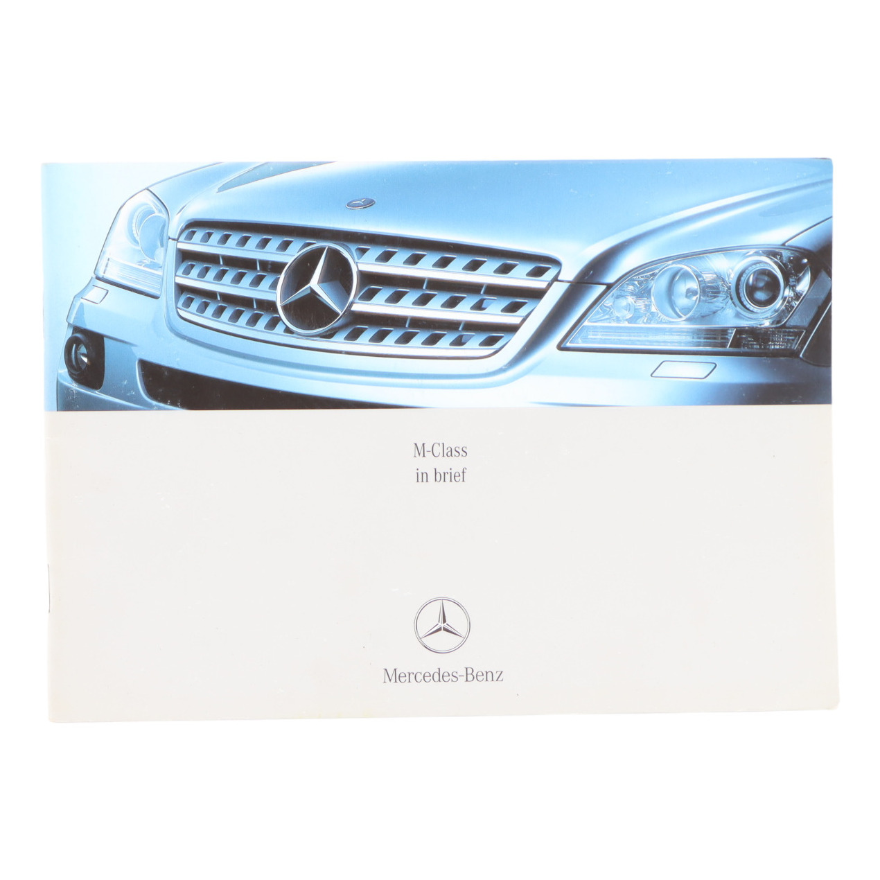 Manual Mercedes W164 M-Class Owner's Manual Book Case Cover A1645840082