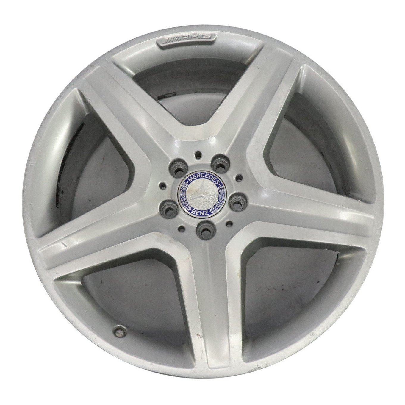 Mercedes ML W166 Silver AMG Alloy Wheel Rim 20" 5 Spoke 9J ET:57 A1664012002