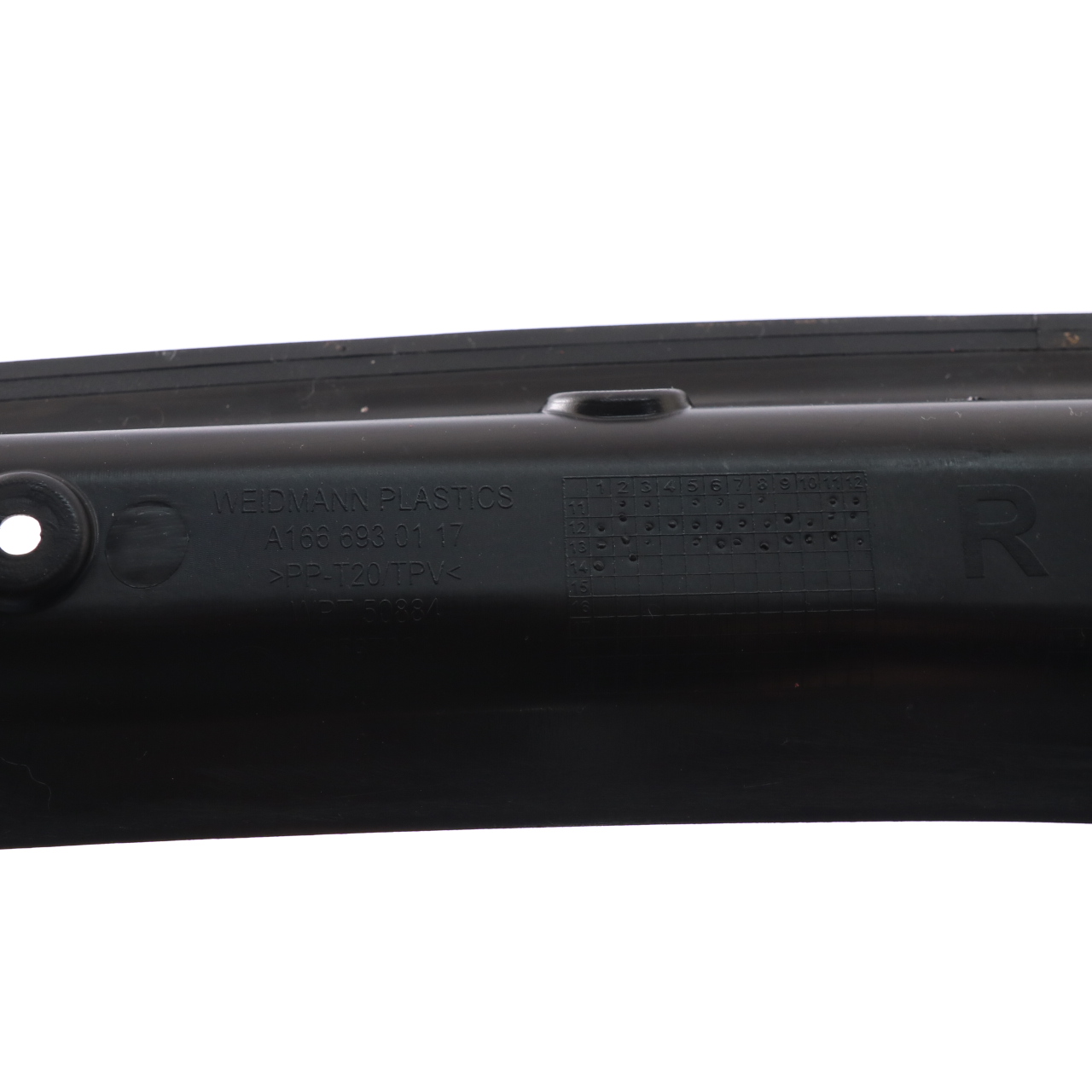 D-Pillar Cover Mercedes W166 Rear Right O/S Column D Trim Black A1666930117