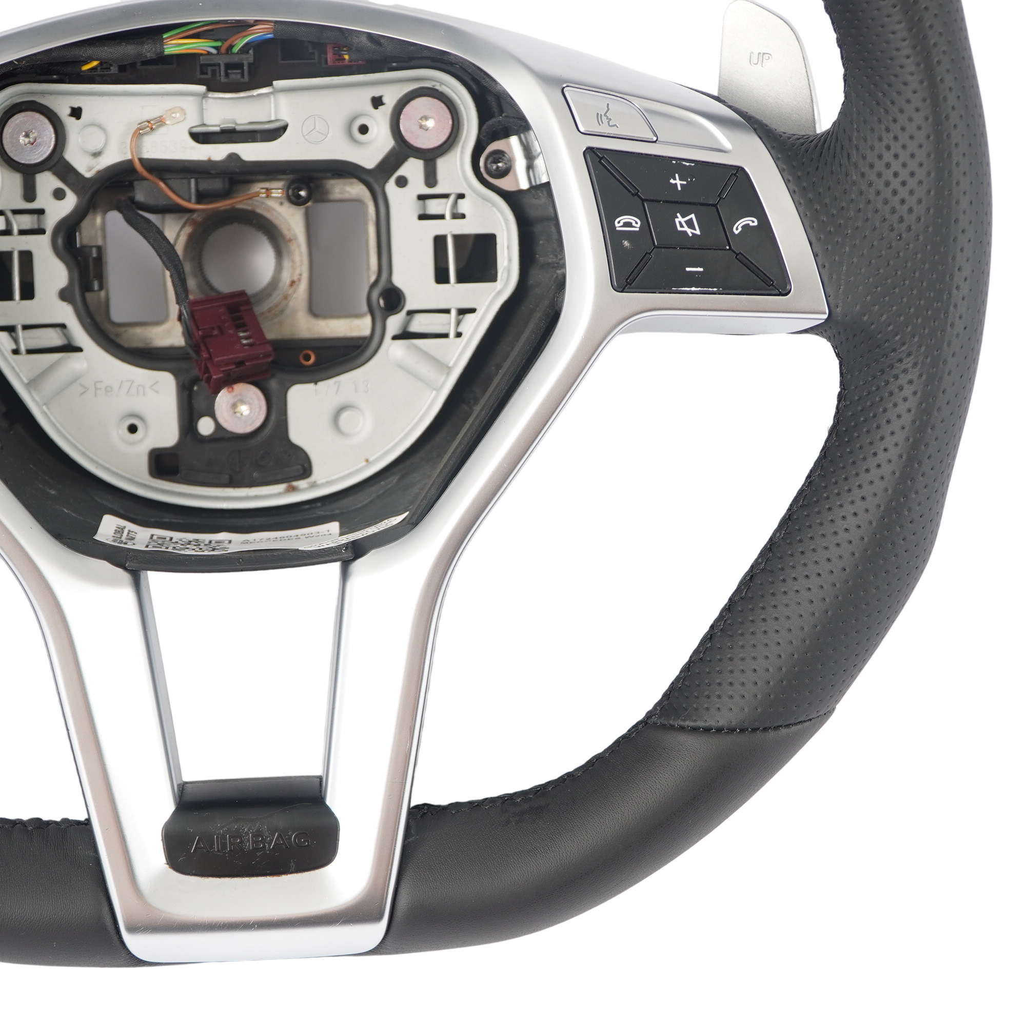 Steering Wheel Mercedes W204 C63 AMG W212 NEW Black Leather Sport Paddle Shift