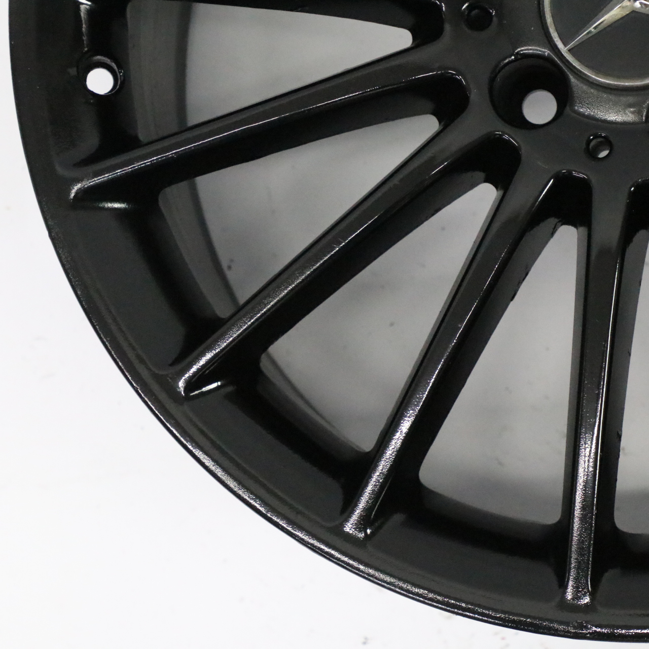 Mercedes C117 W176 AMG Black Wheel Alloy Rim 19" 16 Spoke ET:48 8J A1764010502