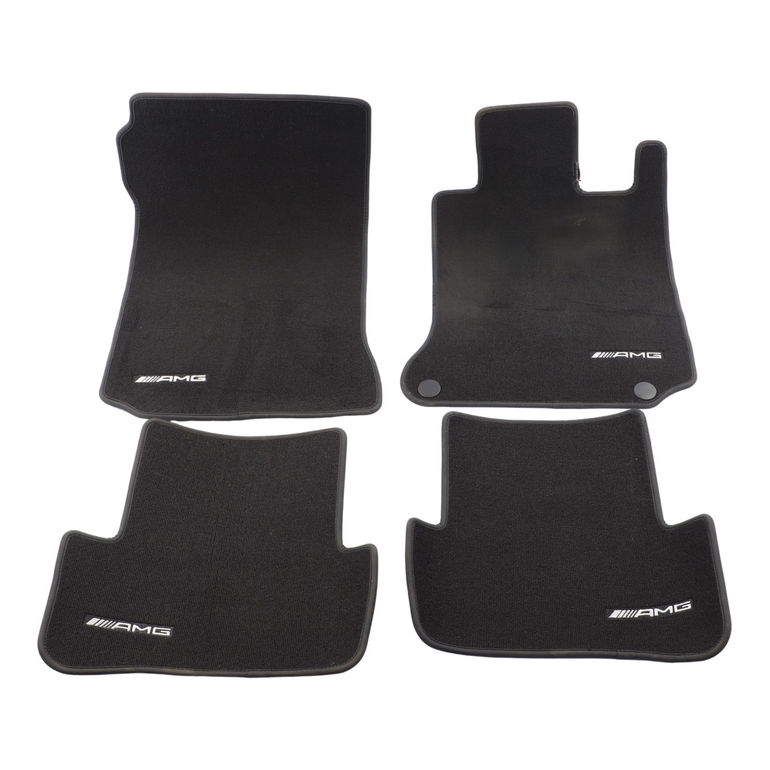 Mercedes W204 Floor Mats AMG Interior Front Rear Cover Black Set A2046800204