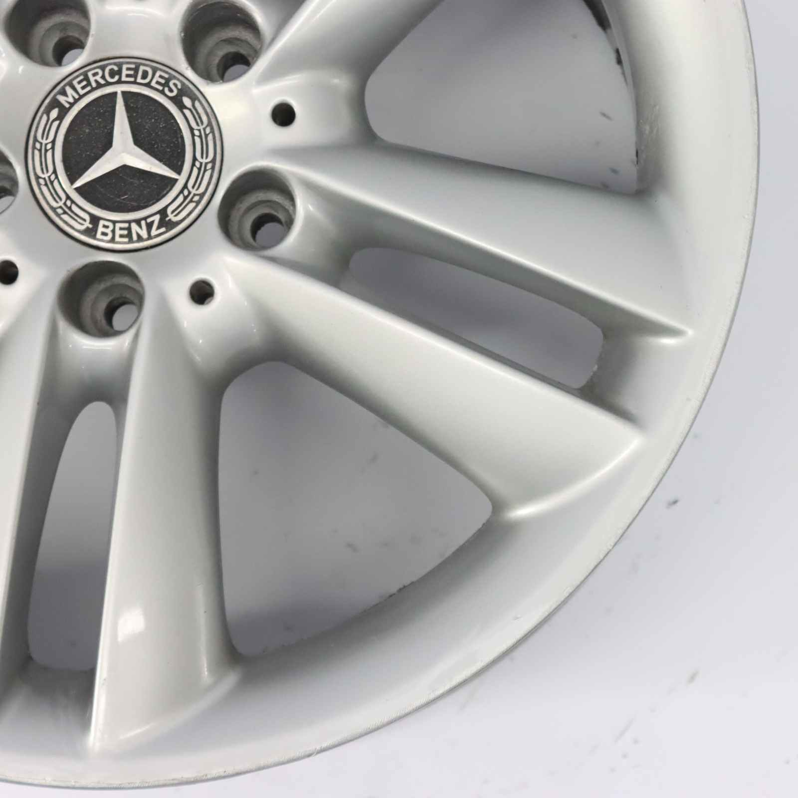 Mercedes C209 Silver Alloy Wheel Rim Double Spoke 17" 8.5J ET:30 A2094014302