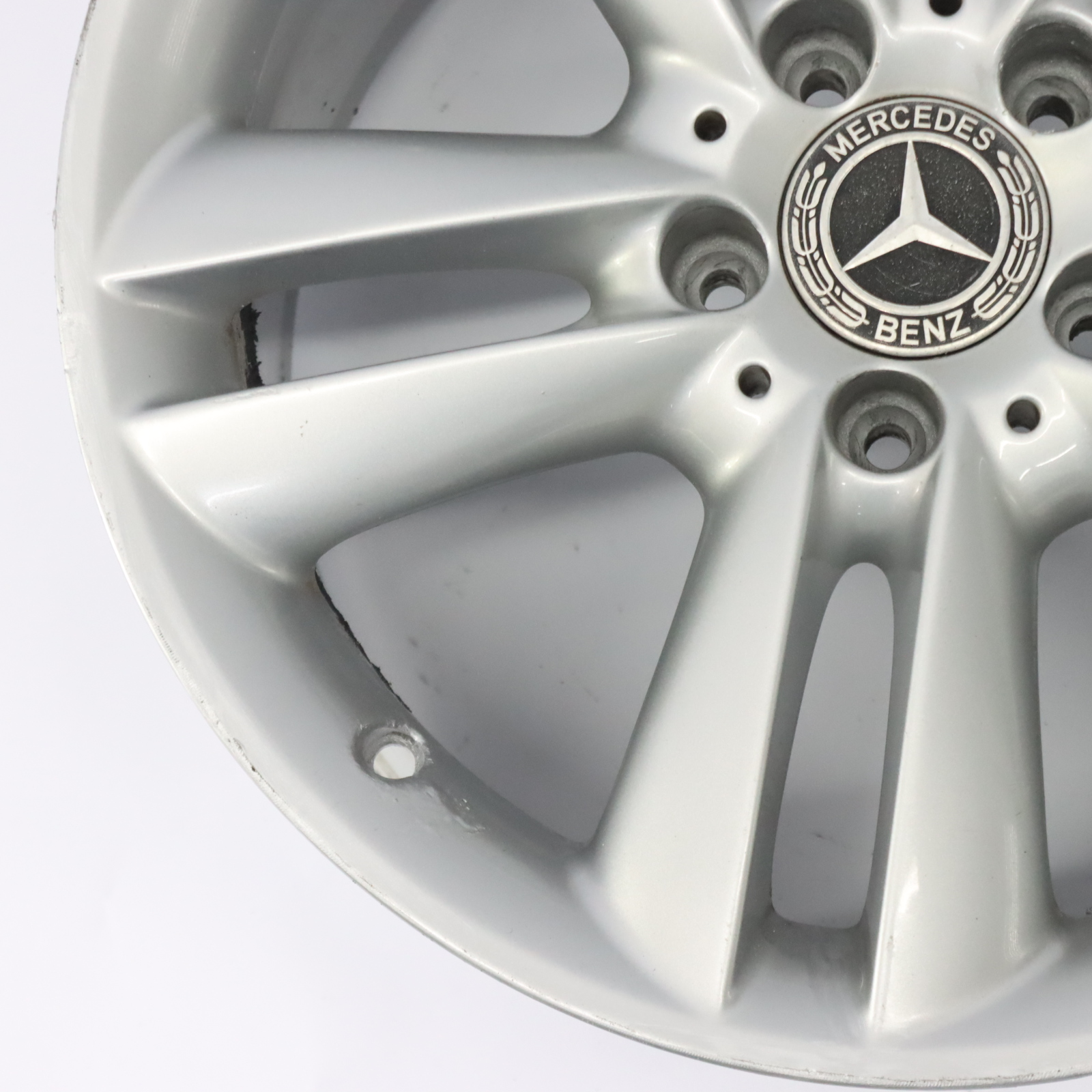 Mercedes C209 Silver Alloy Wheel Rim Double Spoke 17" 8.5J ET:30 A2094014302