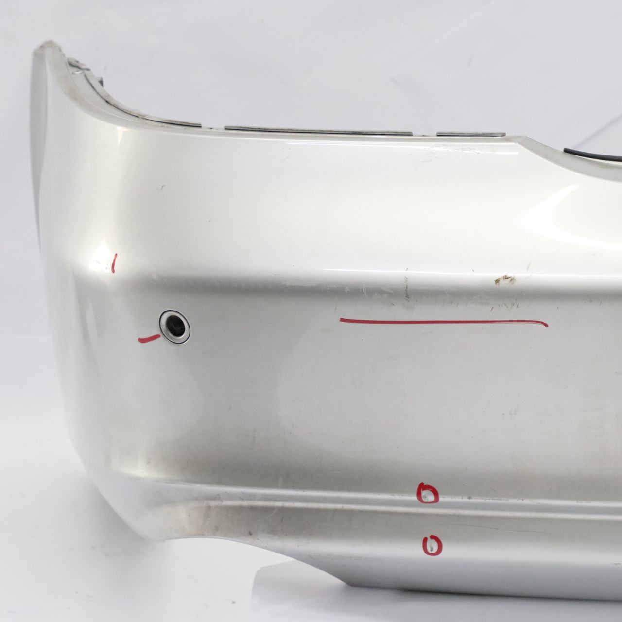 Mercedes W219 Rear Bumper Trim Panel Covering Iridium Silver Metallic - 775