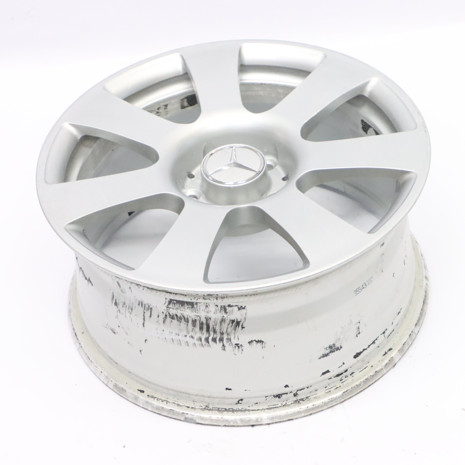 Mercedes W216 W221 Silver Alloy Wheel Rim 17" 8J ET:43 A2214010202