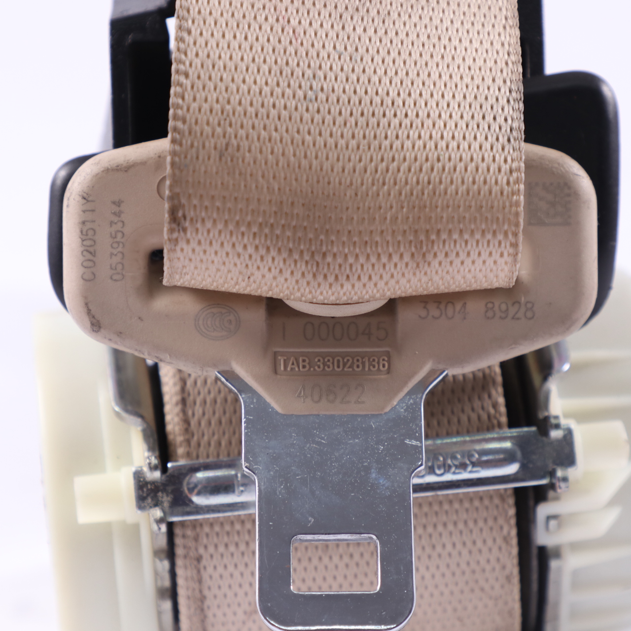 Mercedes W221 Rear Centre Safety Seat Belt Beige A2218602085