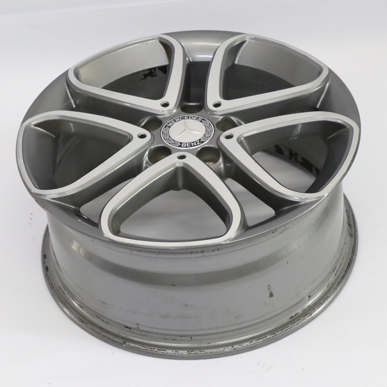 Mercedes W176 Wheel Alloy Rim 17" 5 Double Spoke ET:52.5 7.5J A2464010302