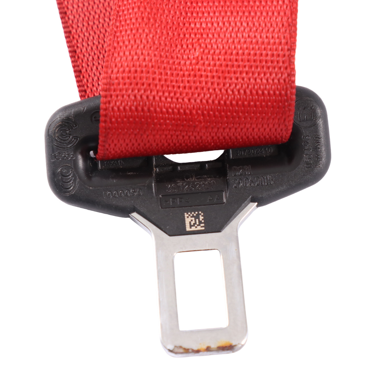 Seat Belt Mercedes C117 W242 W246 Rear Left N/S Upper Seatbelt Red A2468600000