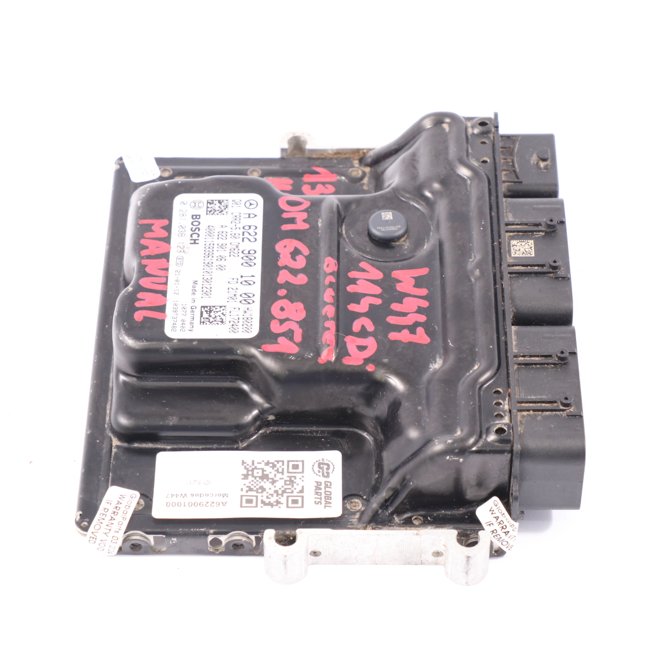 Mercedes W447 114CDI OM622.851 136HP Engine Control Unit Manual A6229001000