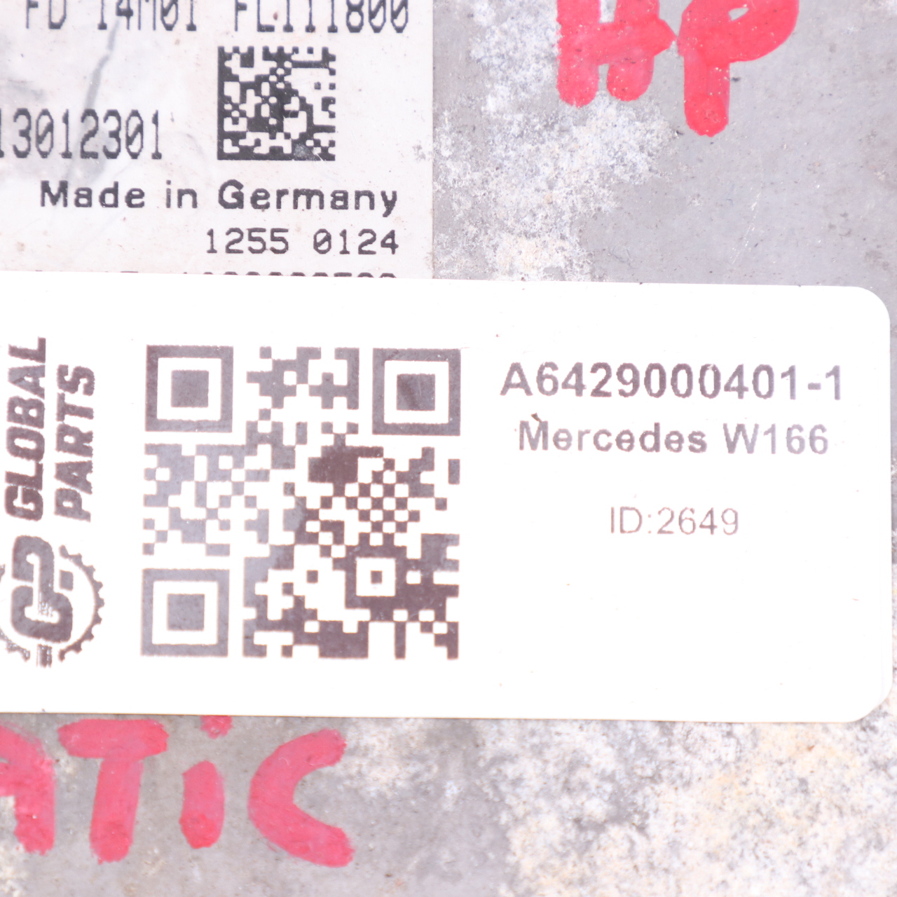 Mercedes W166 ML350 Bluetec 4-Matic OM642.826 Engine ECU Kit Module A6429000401