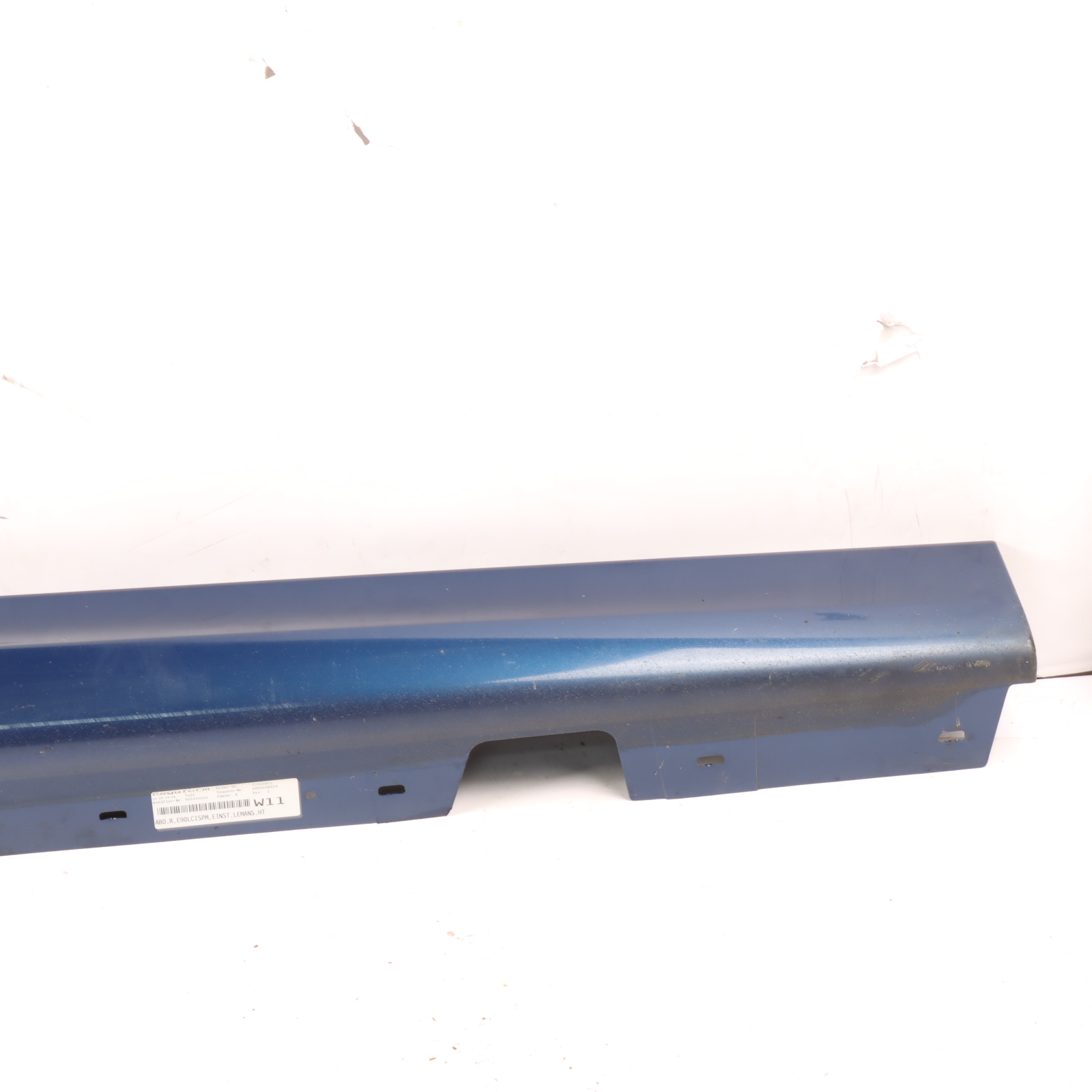 BMW E90 LCI Side Skirt Sill Strip Right O/S Le Mans Blue Metallic - 381