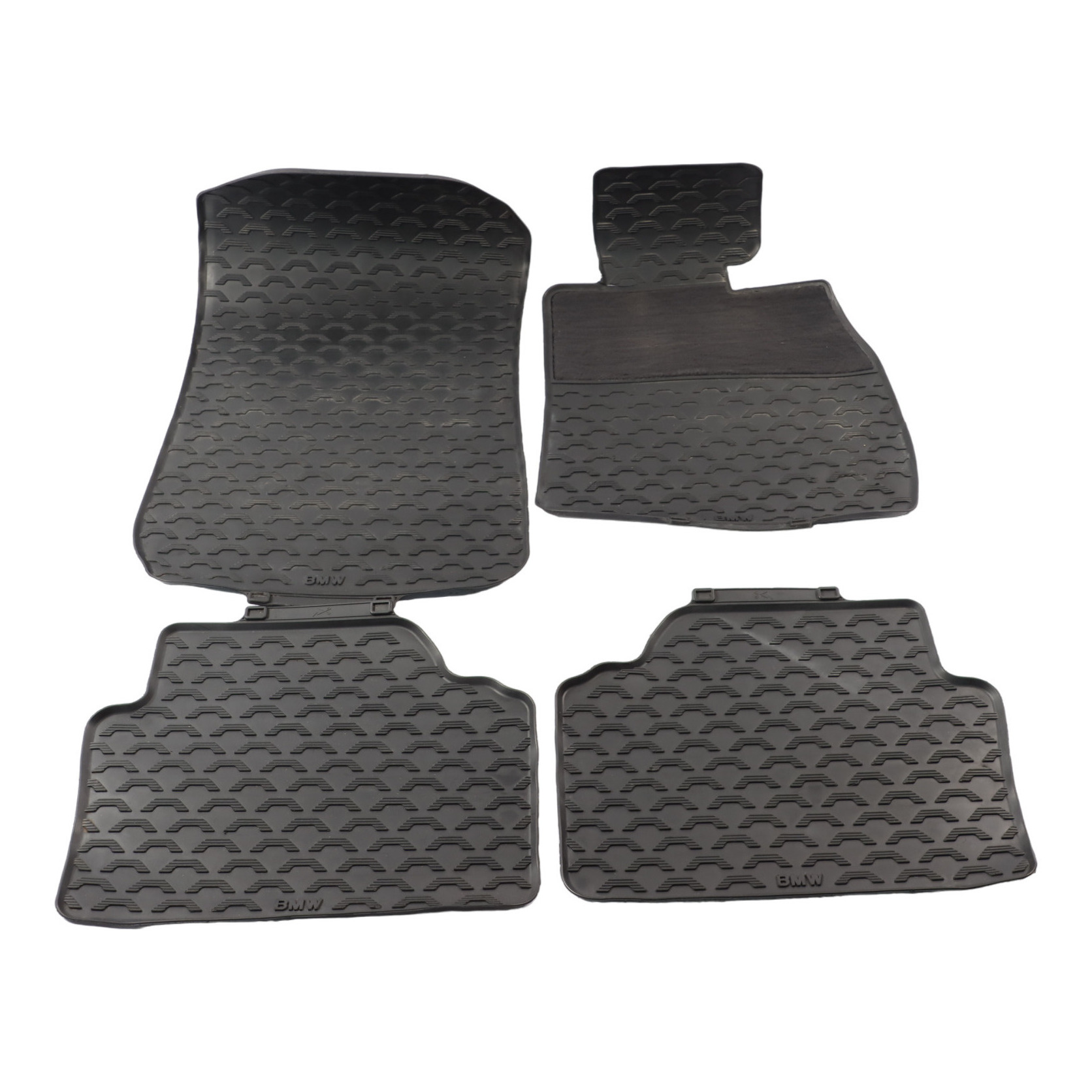 Floor Mats Set BMW E90 Interior Front Rear Floor Mat Rubber Trim Cover 0398477