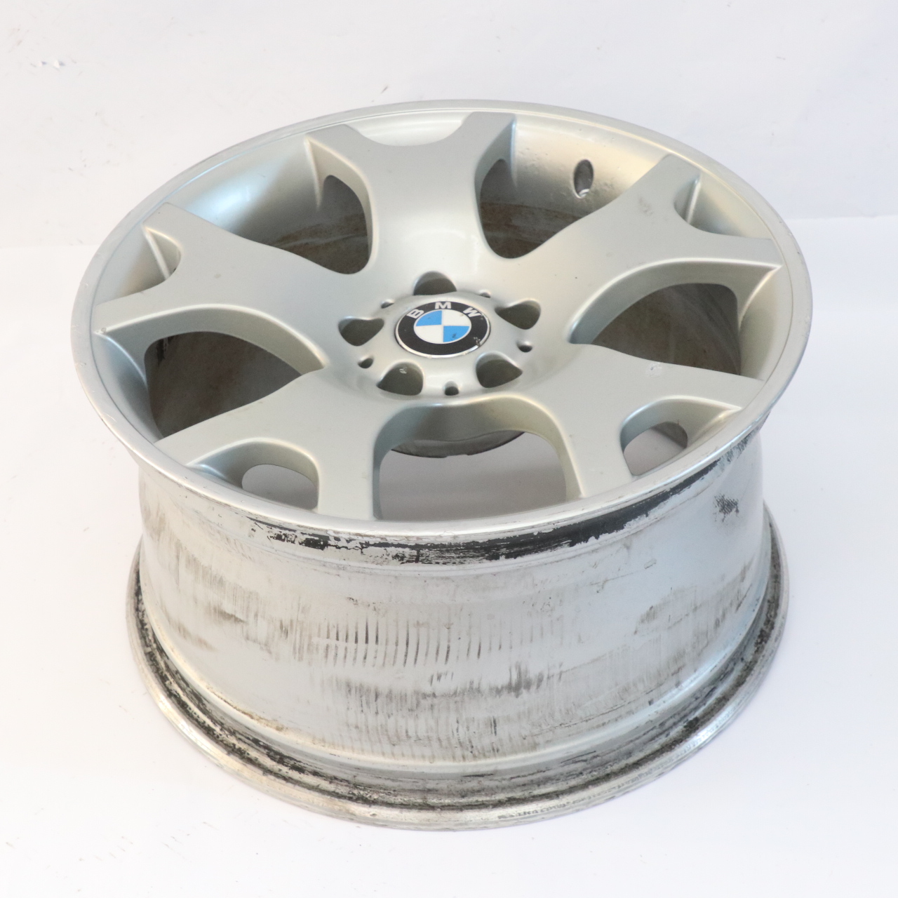 BMW X5 E53 Rear Silver Wheel Alloy Rim 19" V spoke 63 ET:45 10J 1096228