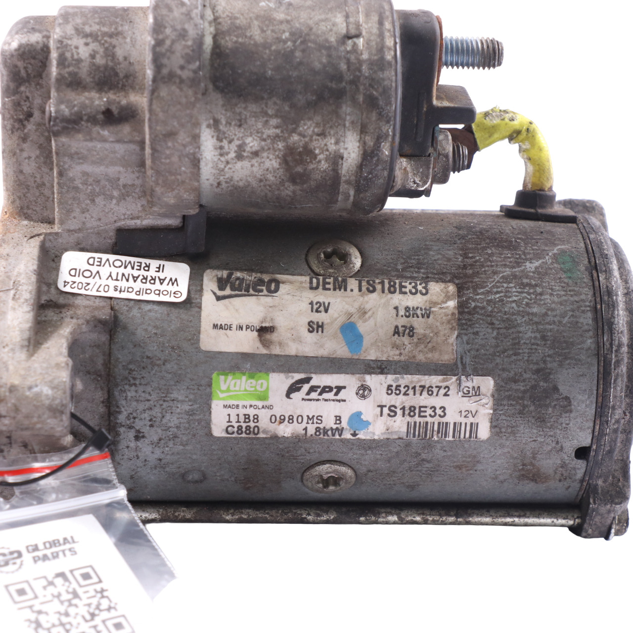 Vauxhall Corsa D 1.3 CDTI Engine Starter Motor 55217672