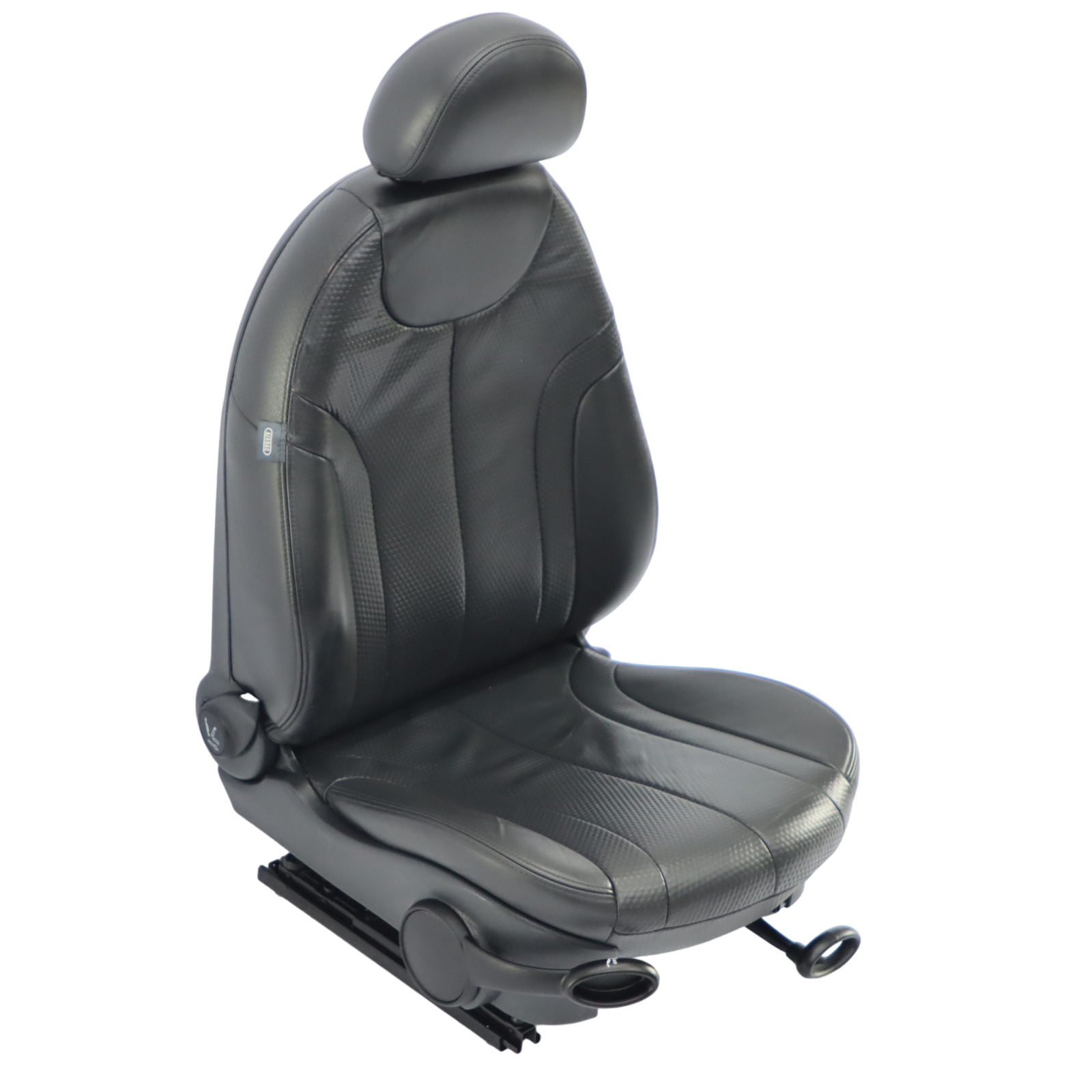 Mini Cooper R50 R53 Front Right O/S Heated Leather Profile Seat Panther Black