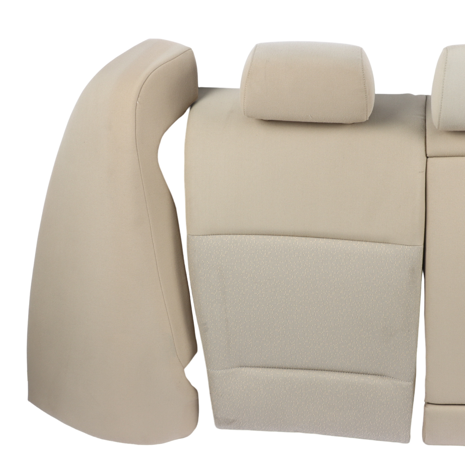 BMW E90 Saloon Rear Bench Backrest Seat Set Cloth Fabric Fluid Beige Interior