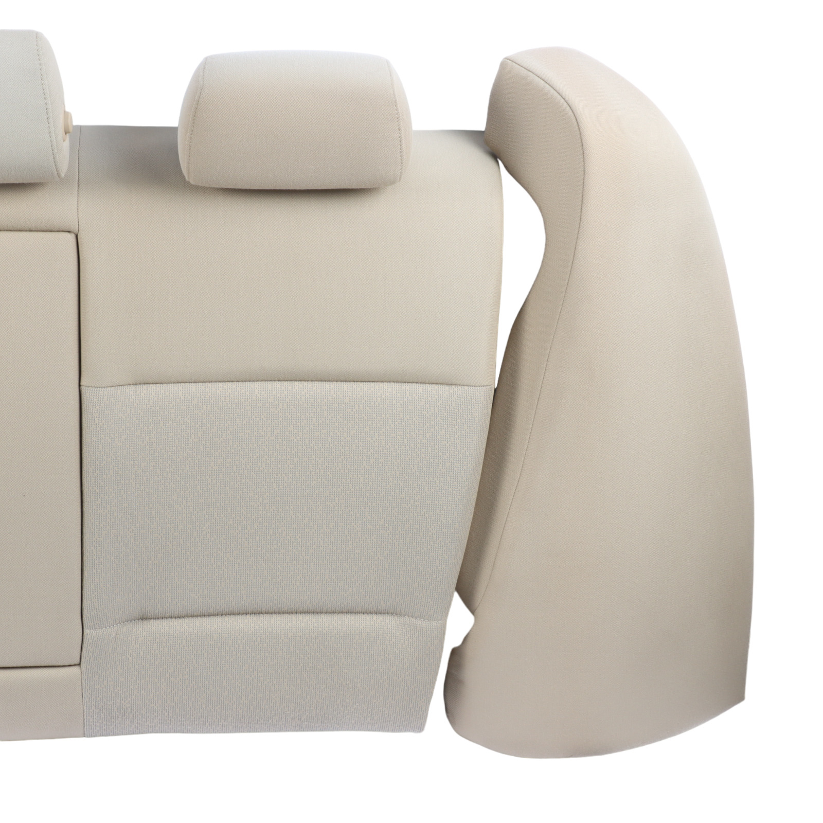 BMW E90 Saloon Rear Bench Backrest Seat Set Cloth Fabric Fluid Beige Interior