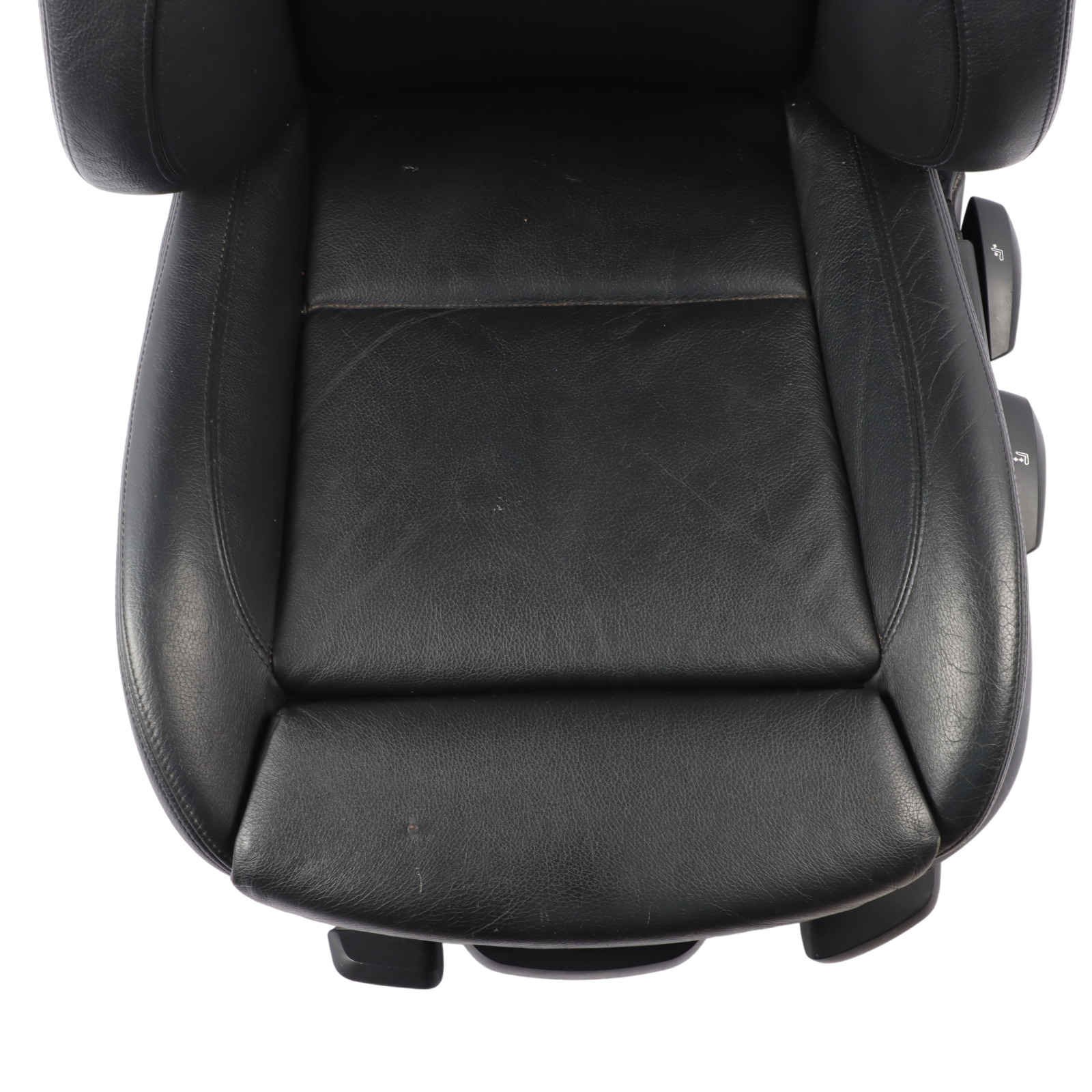 Front Seat BMW E87 LCI M Sport Left N/S Black Leather Boston Black Heated