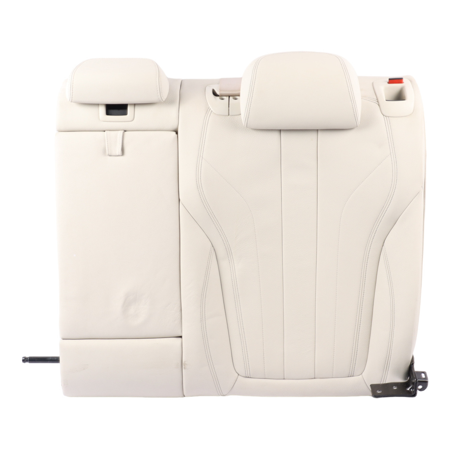 BMW X6 F16 Seat Rear Left N/S Backrest Cushion Cover Leather Dakota Ivory White