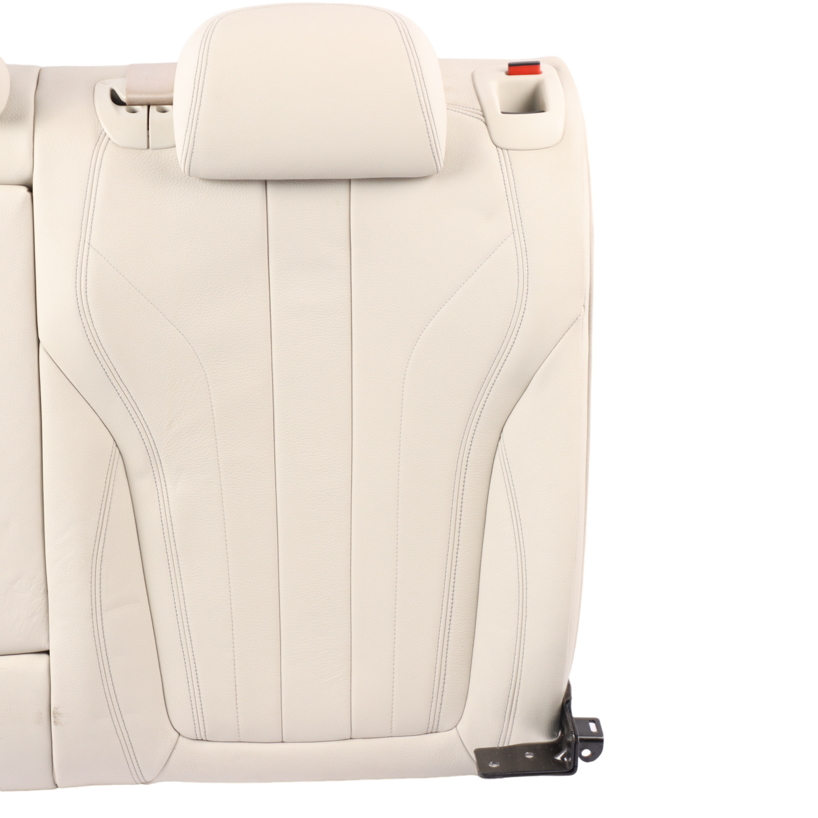 BMW X6 F16 Seat Rear Left N/S Backrest Cushion Cover Leather Dakota Ivory White