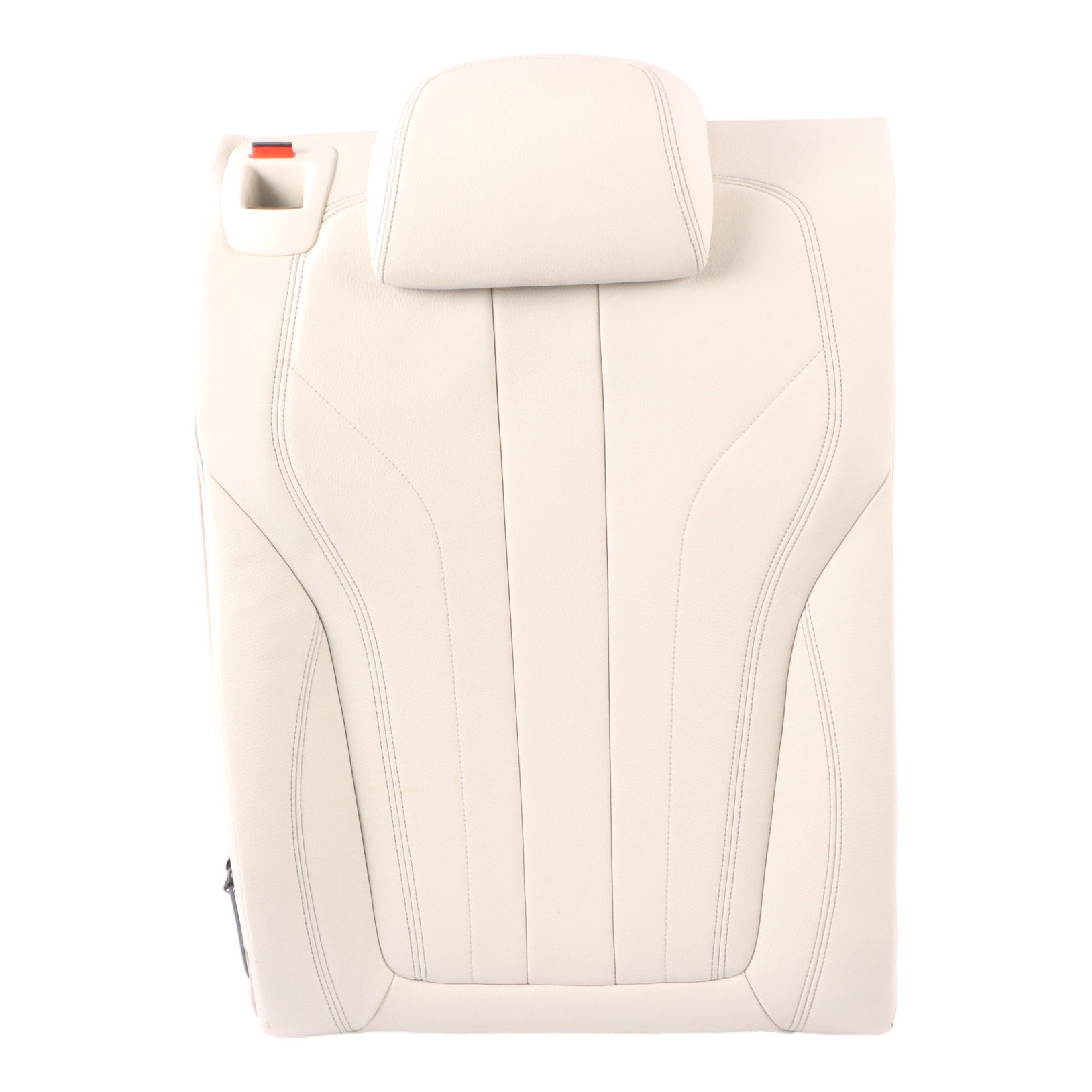 BMW X6 F16 Seat Rear Right O/S Backrest Cushion Cover Leather Dakota Ivory White