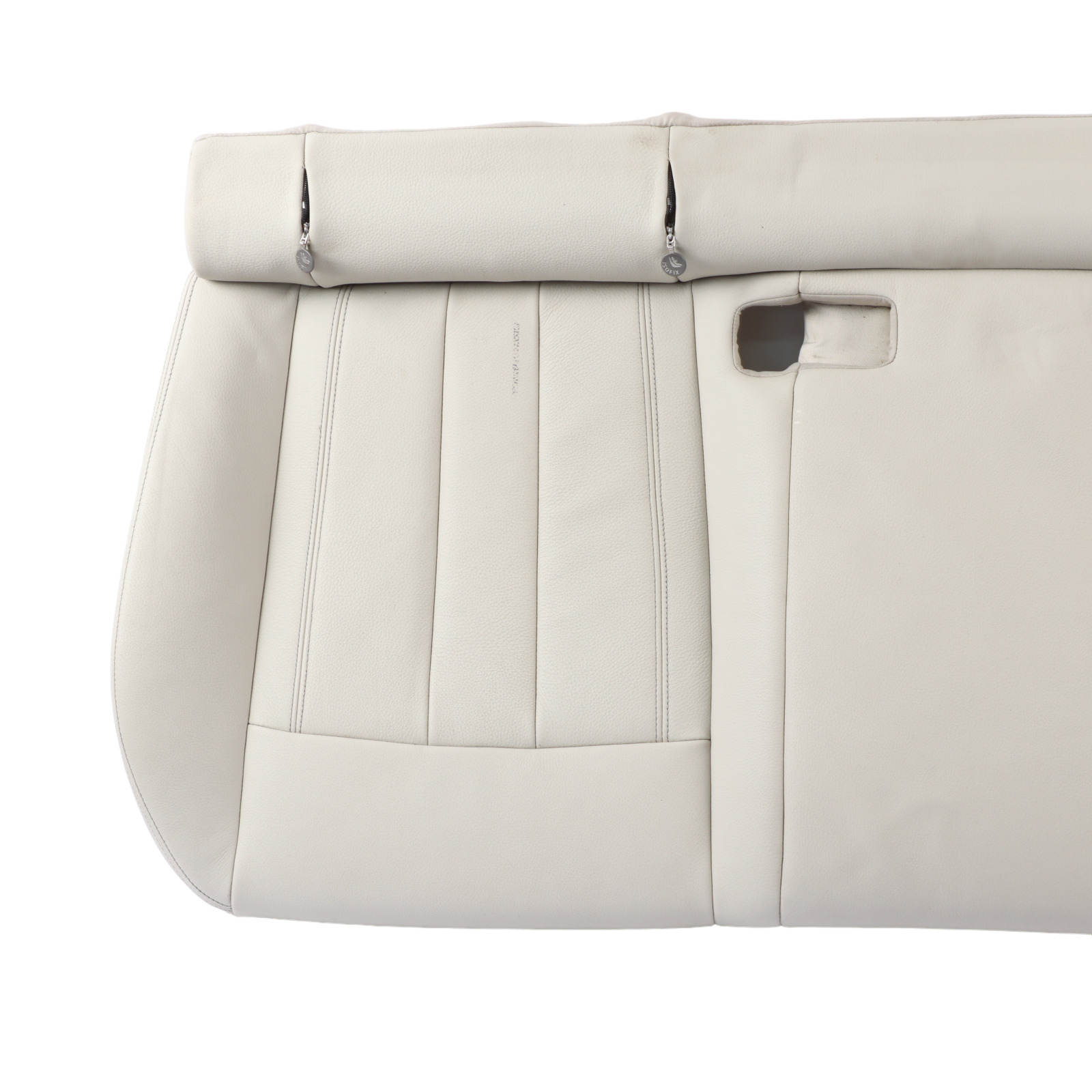 BMW X6 F16 Seat Bench Rear Couch Sofa Covering Interior Leather Elfenbein White 